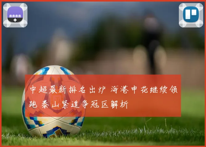 中超最新排名出炉 海港申花继续领跑 泰山紧追争冠区解析